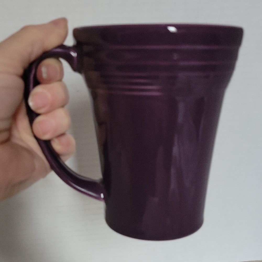 Fiestaware Fiesta 18 OZ Bistro Latte Ceramic Mug Cup Mulberry Purple Retired